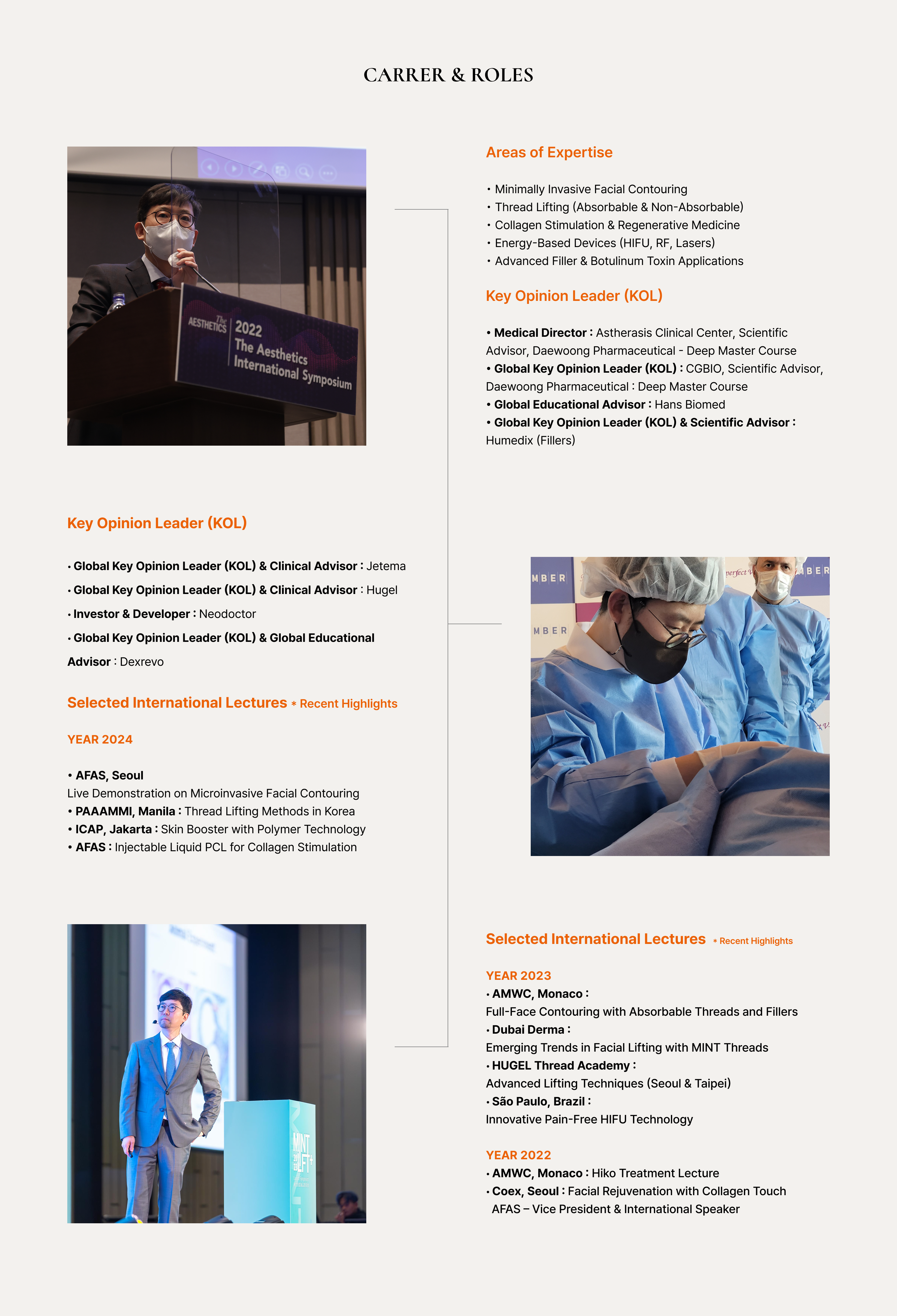 Dr. Jung Career