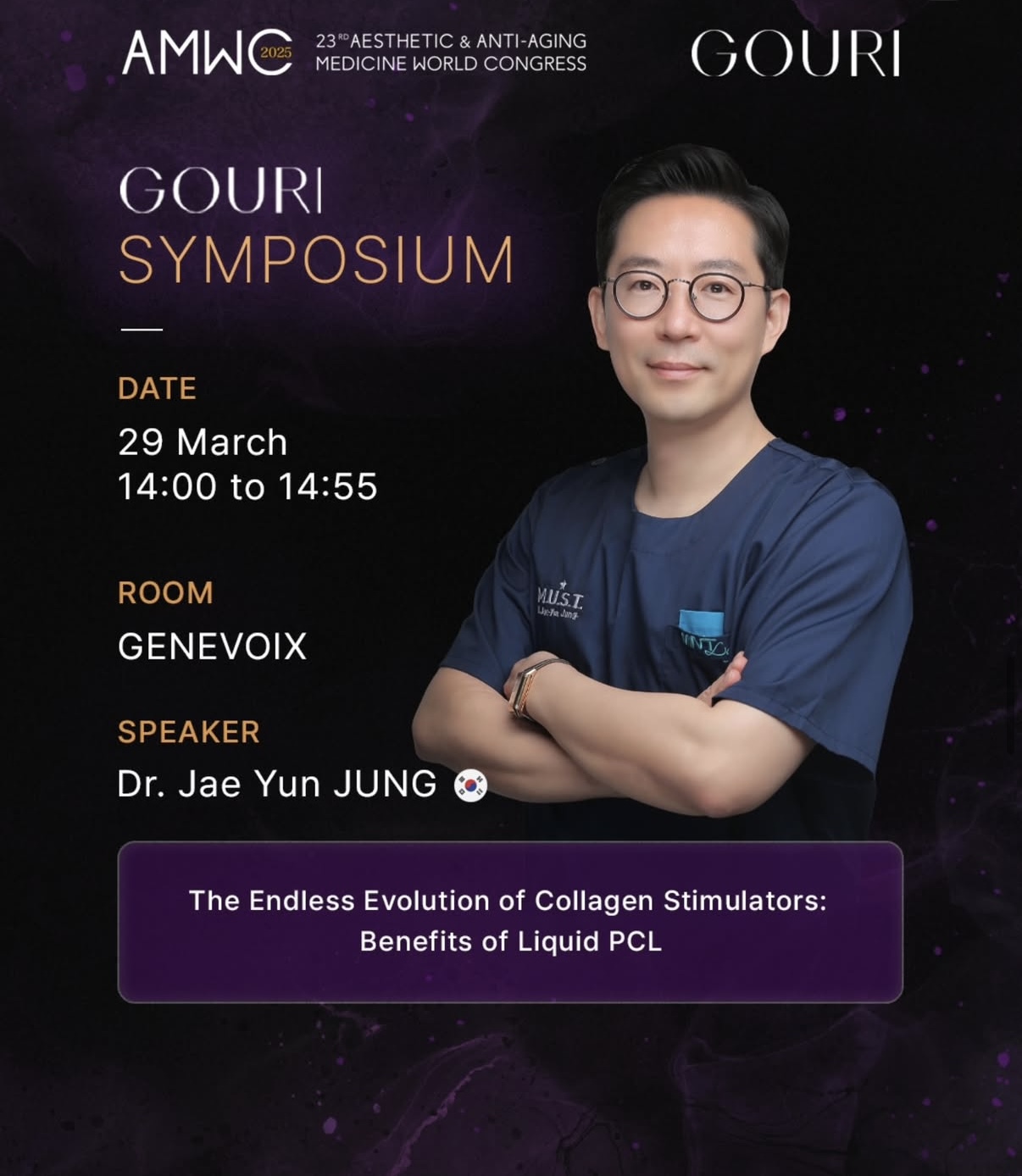 March 29. 2025 - AMWC seminar / The Endless Evolution of Collagen Stimulators